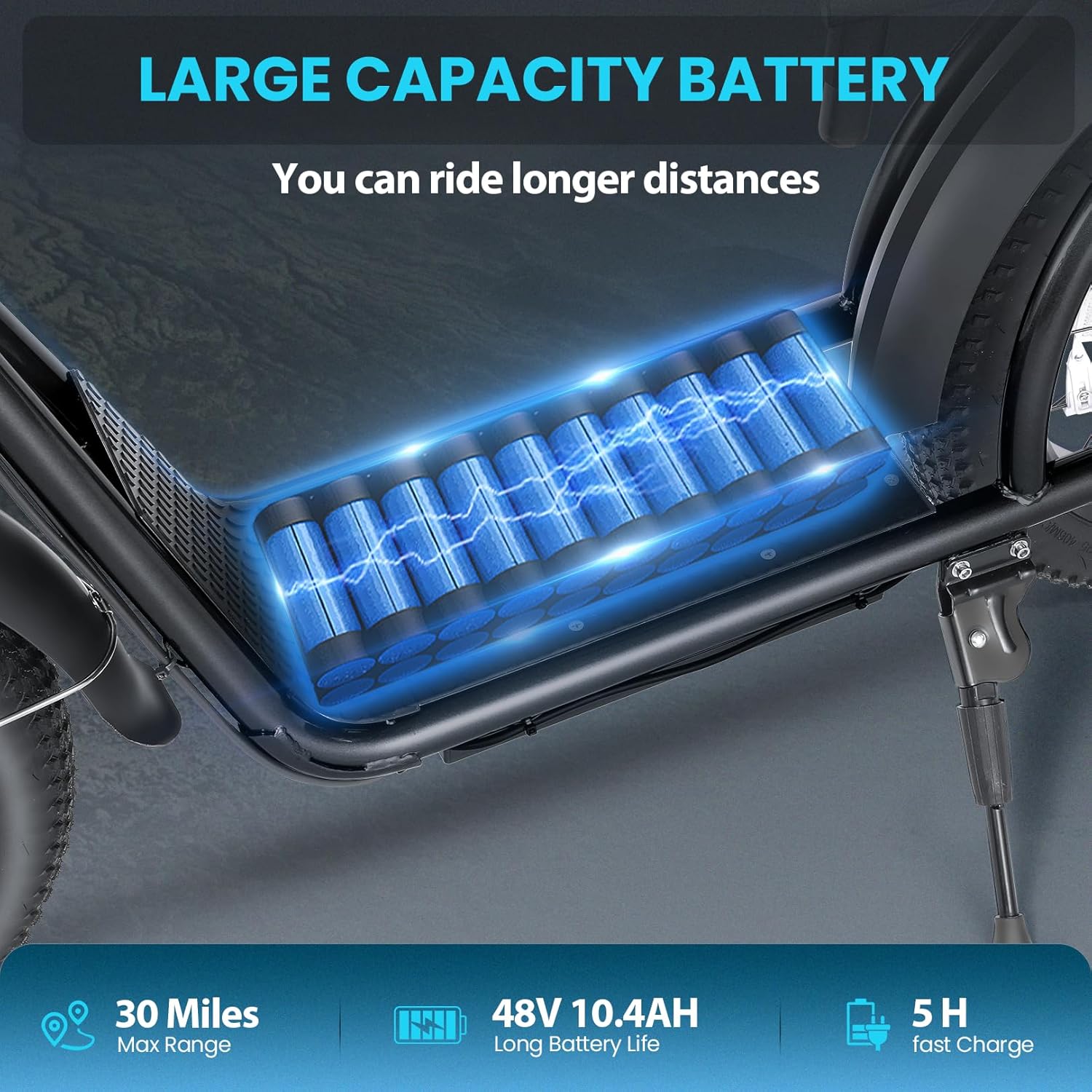 Caroma Electric Scooter with Seat for Adults, Max 30Miles Ranges&20Mph, 500/800/1200W Motor, 14/20