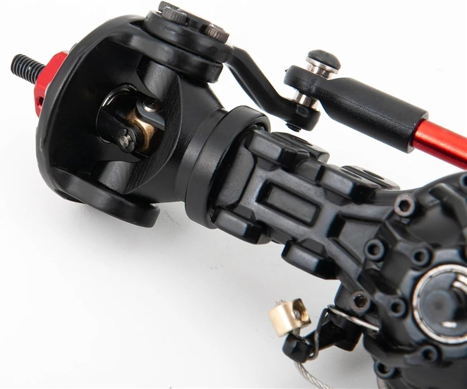 RC Car Parts for Tamiya for Trailer for Tractor 1/14 RC Truck Car Upgrade Parts Metal Front Rear Axle Differential Built-in Steel Gear Modified Parts(Front Axle)