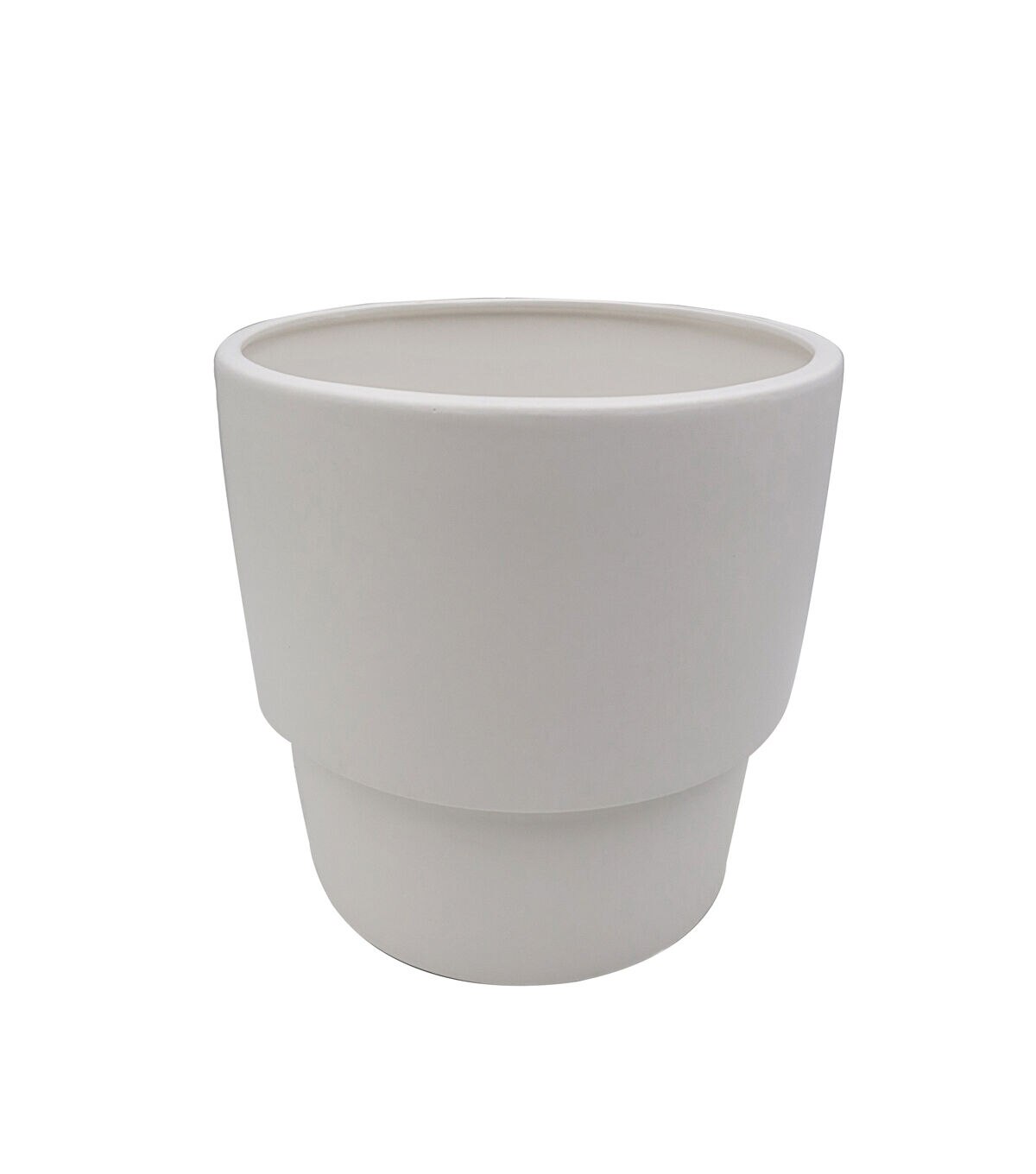 9 White Ceramic Container by Bloom Room