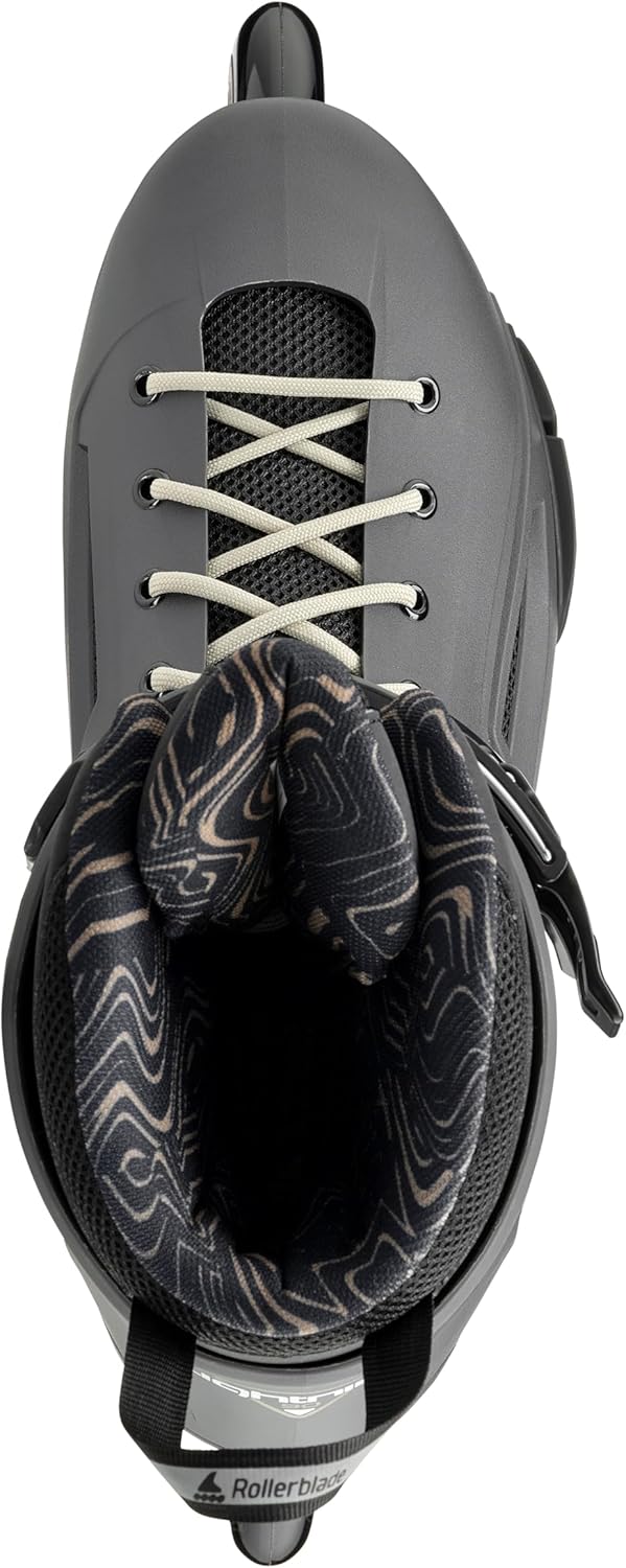 Rollerblade Lightning 90 Men's Urban Inline Skate, Anthracite and Taupe