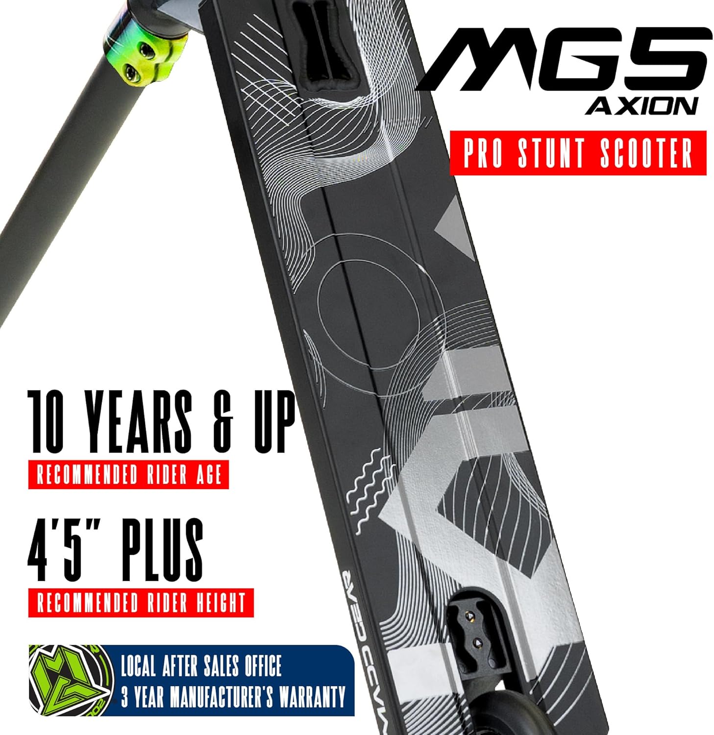 Pro Stunt Scooter for Kids and Teens Ages 8-12 – Lightweight Durable Trick Scooter for Skatepark and Street – Easy Assembly – Madd Gear MG5