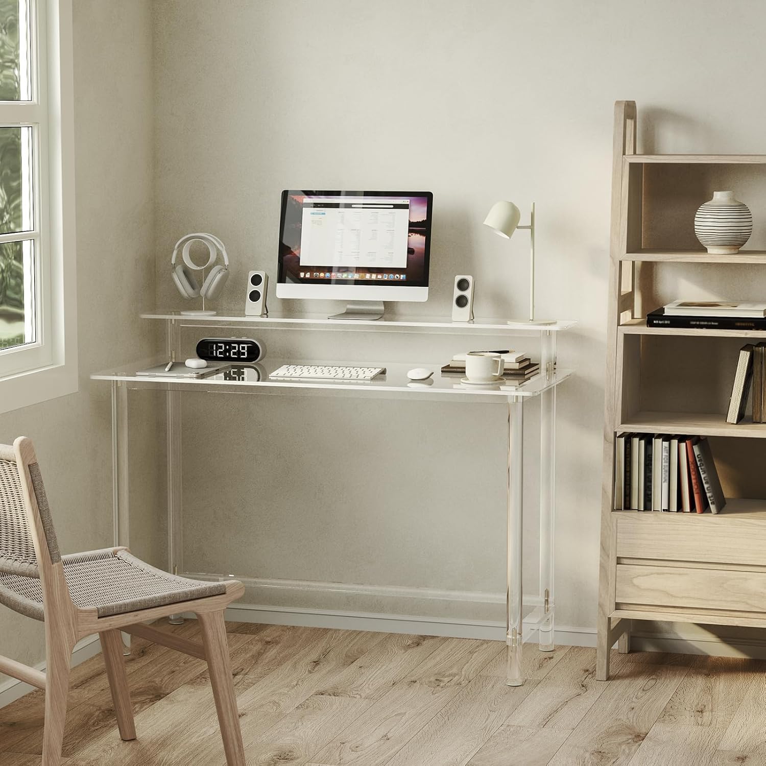 Eglaf Acrylic Desk - 47.2