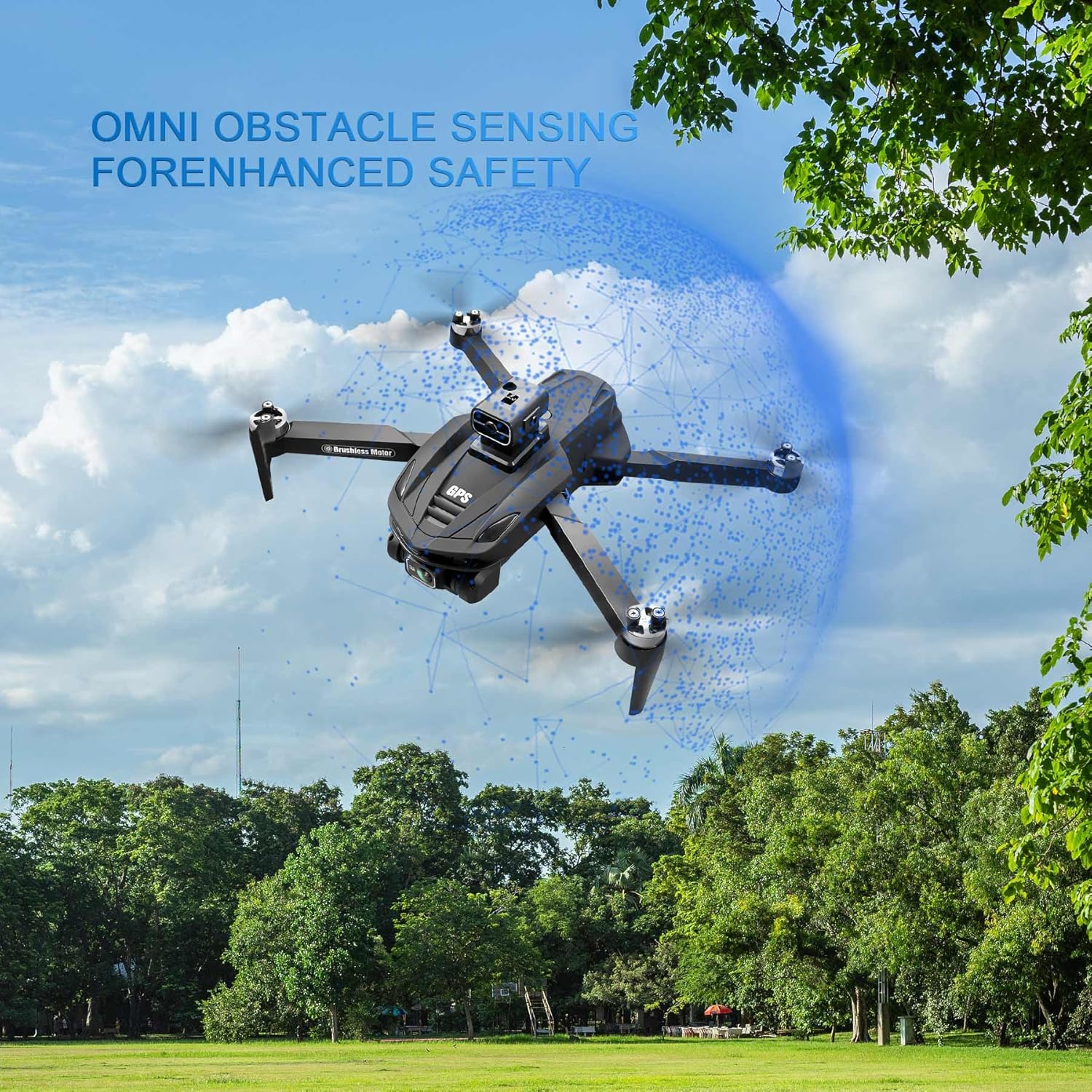 V168 4K UHD Drone with GPS Return, 90° Adjustable Camera, 5G HD Transmission, 30 Min Flight, 3000M Range, Obstacle Avoidance, Brushless Motor, Follow Me & Waypoint Fly