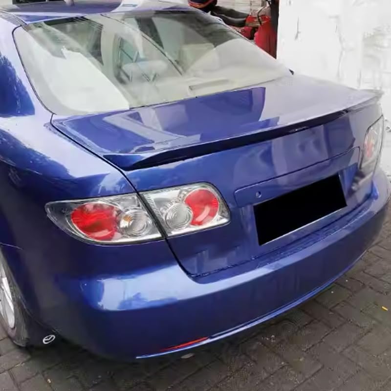 Auto Accessories for Mazda 6 2003-2008 Car Rear End Trunk Spoiler Wing Lip (Crystal Sea Blue No Drilling Required) ABS 1PCS