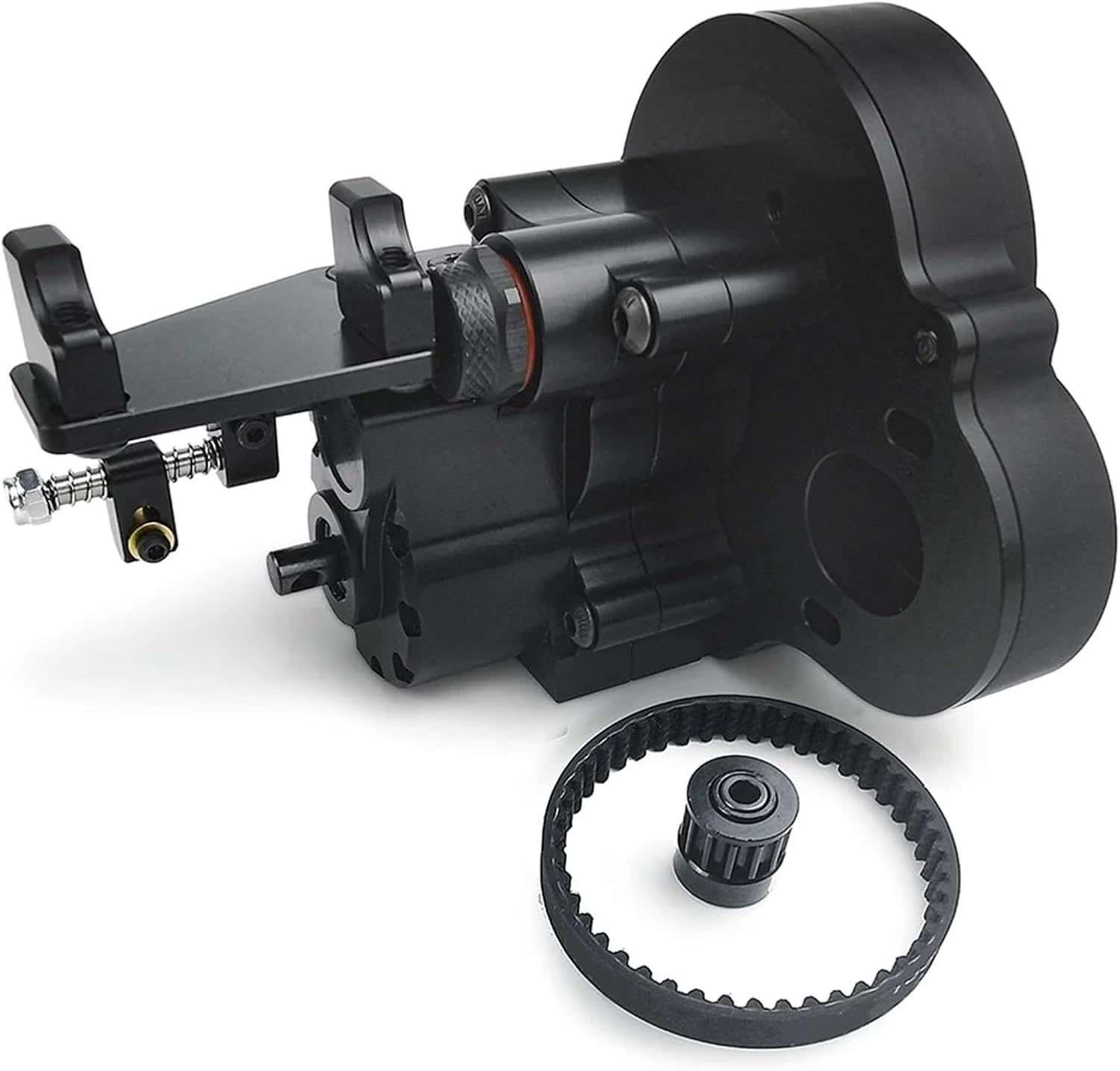 RC Transmission Gearbox Compatible with Axial SCX10 for Wrangler for Wraith 90048 2 Speed Reverse Transmission Gearbox with Belt 1/10 RC Truck Car Upgrade Parts