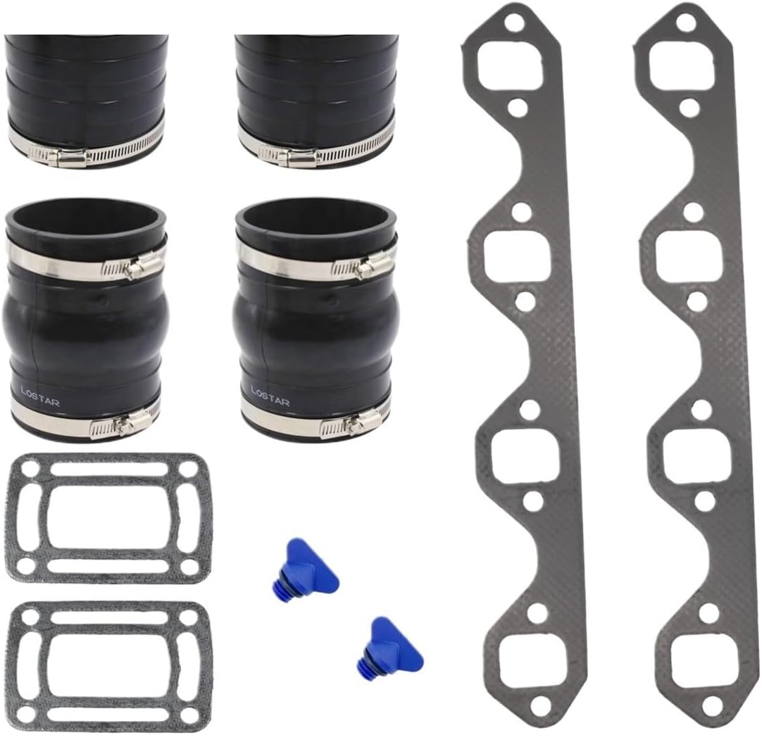 Exhaust Bellows kit (with Drain) for 5.0 5.8L 5.8 Sterndrive V8 Engine 8M0119211 3852696 3852741 Accessories Replacement