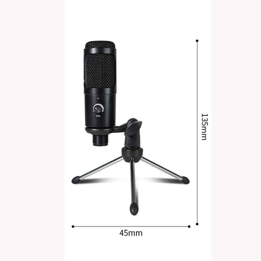 USB Condenser Microphone for Computer Microphone for Gaming Recording Mic with Stand Shock Mount