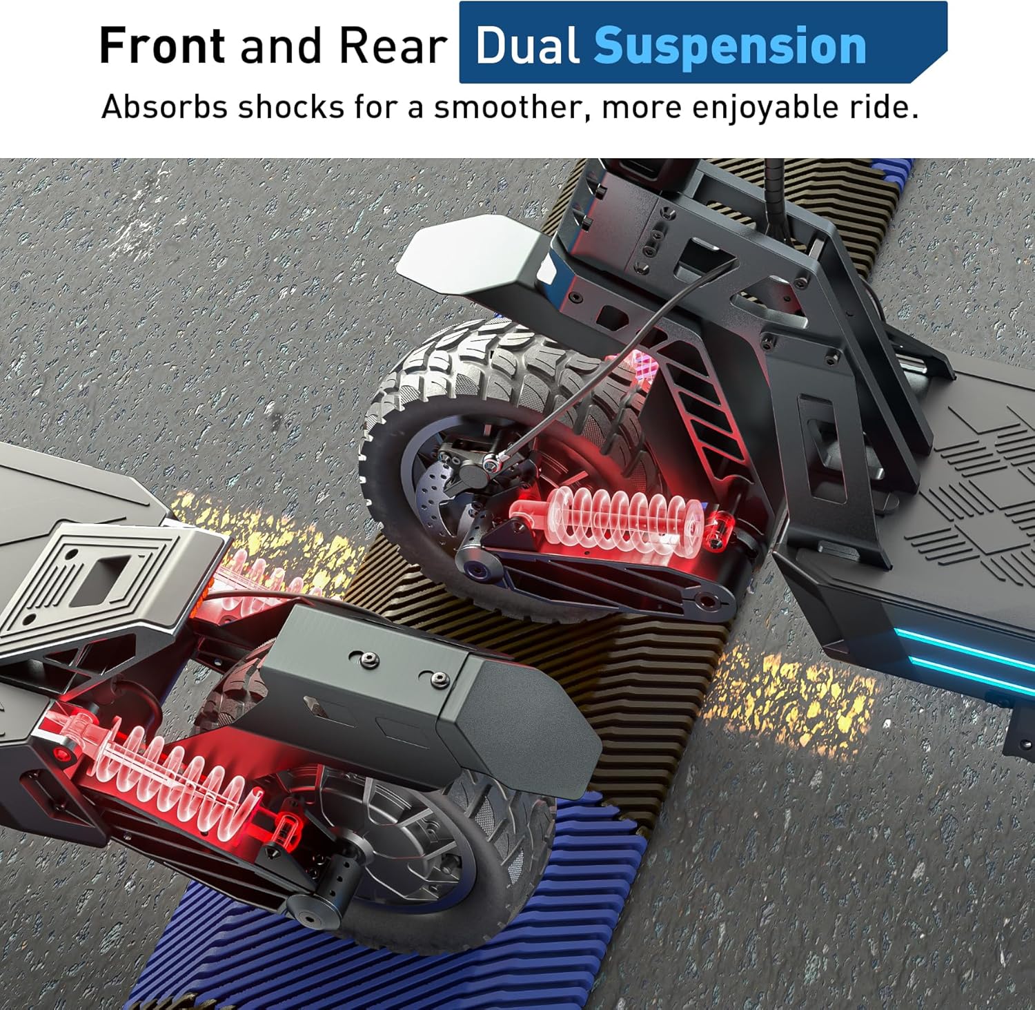 Hiboy Titan Series Electric Scooter, Up to 46–80 Miles Range, 1200W–2400W Motor, 25–31 MPH, 10