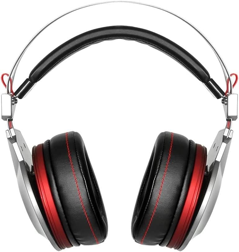 Headphones,PC Gaming Headset Over-Ear - with Mic Noise Cancelling & Volume Control for Laptop-Silver