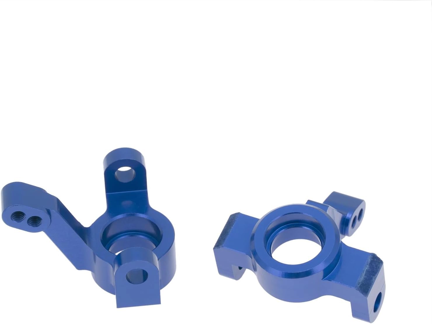 RC Car Parts Compatible with Traxxas for LaTrax for Teton 1/18 RC Car Parts 6pcs Metal Front Steering Block Caster Block Rear Stub Axle Carrier(Blue)