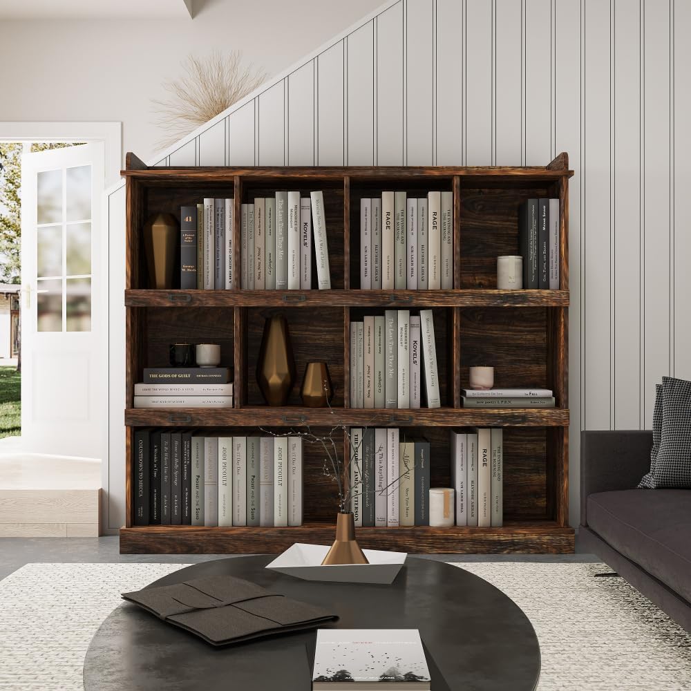 10-Shelf Bookcase (Espresso + MDF)