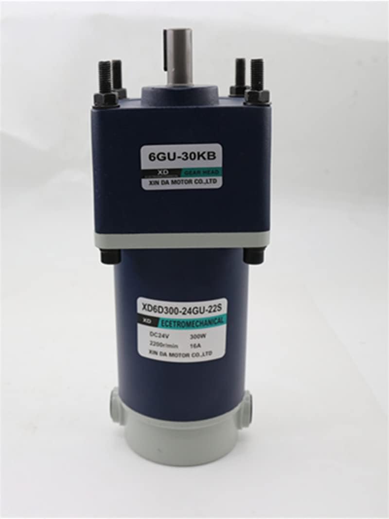 300W Low Speed Motor 12v24v DC Speed Motor Gear Micro Motor Positive And Negative Electric Motor - (Speed(RPM): 50rpm/ Voltage(V): 12Vmotor Withbracket)