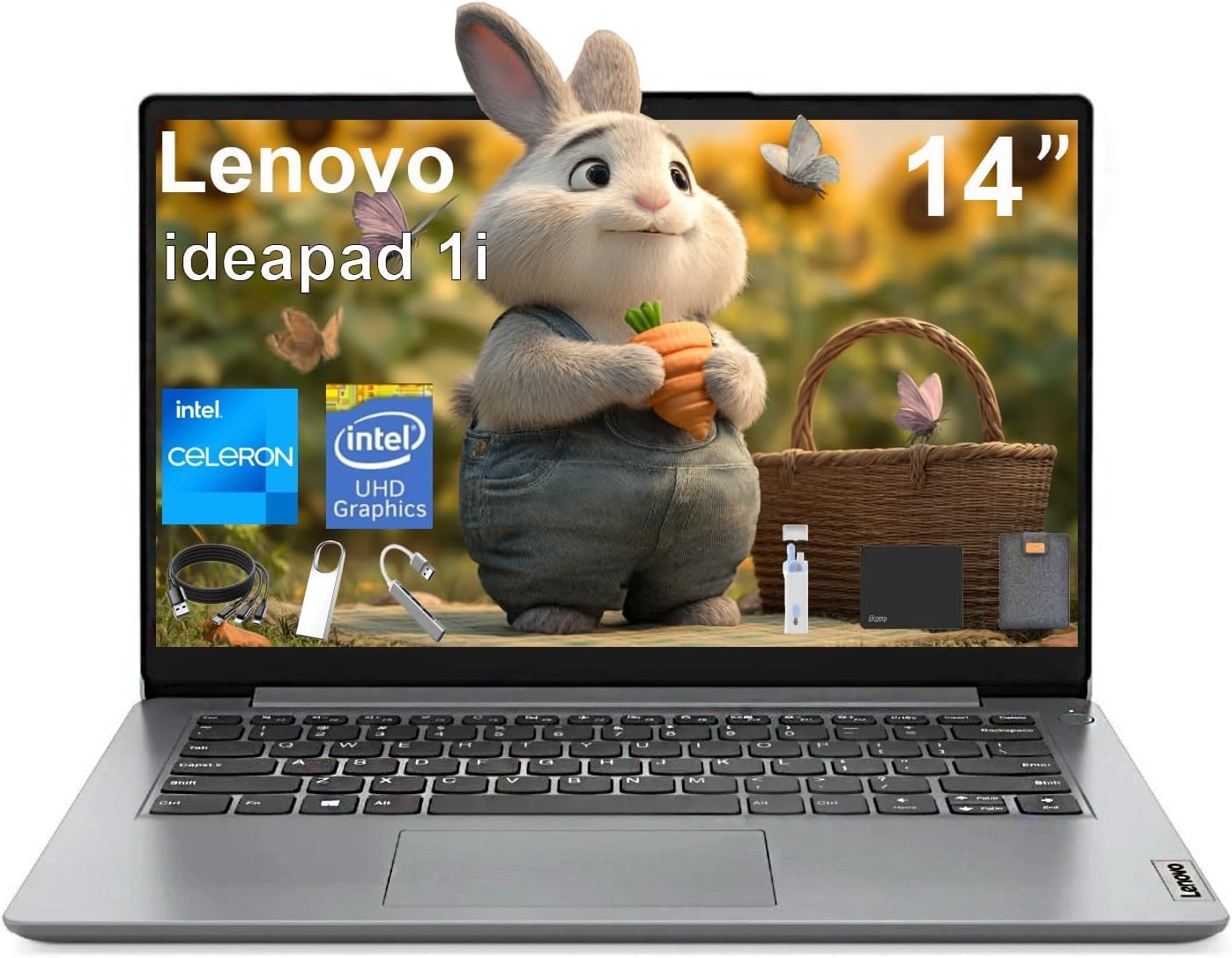 Lenovo IdeaPad 1i Student Laptop, 14