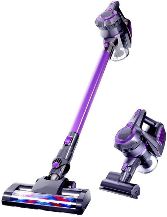 SMSOM Cordless Vacuum Cleaner, Stick Vacuum Cleaner, 12KPa Powerful Suction, Quiet, Lightweight, Removable Handheld, Very Suitable for Families, Cars, Office Cleaning