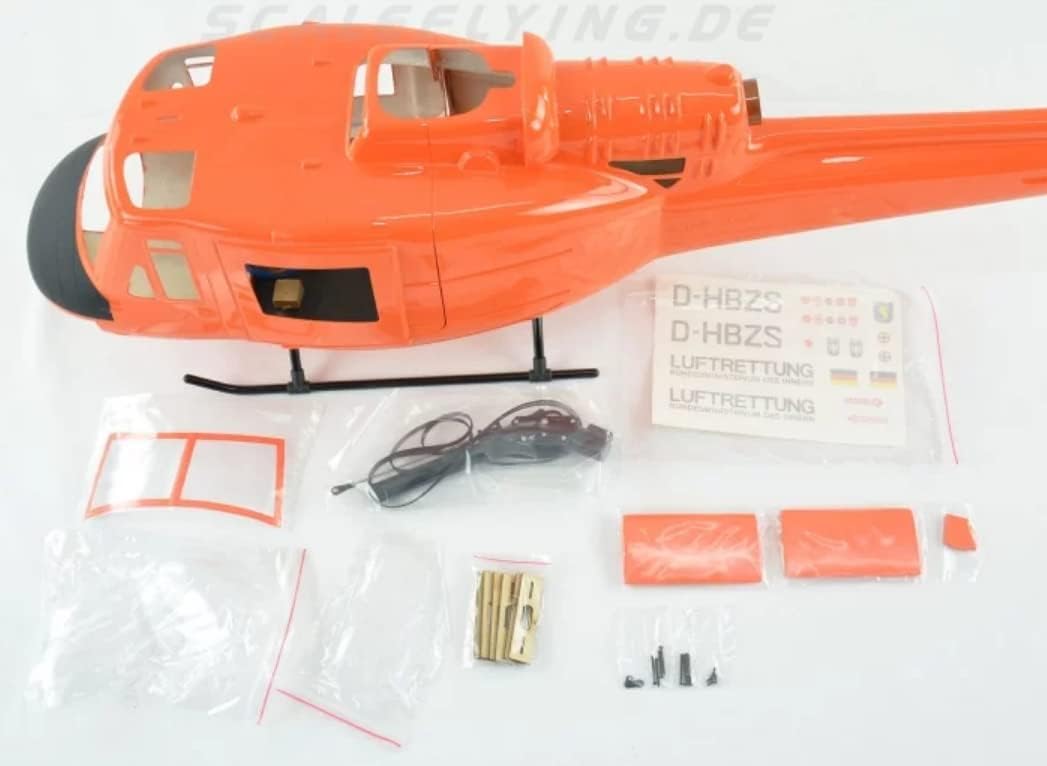 RC Helicopter UH-1B 450 Pre-Painted fuselage for size helicopters.Suitable almost all size(325mm rotor blade) helicopters, such as:ALIGN T-REX450X/XL/SE/SE V2 German Air Rescue KIT Versoin