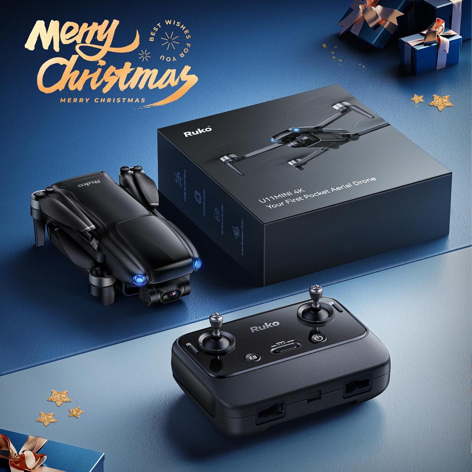 Ruko U11MINI 4K, Under 249g Pocket Drone with Camera for Adults 8K Photo 4K/30fps Video and Ruko U11MINI/U11MINI 4K Intelligent Flight Drone Replacement Battery