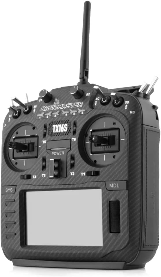 RADIOMASTER TX16S MKII MAX 2.4GHz 16CH Radio Transmitter - ELRS w/Hall Gimbals V4.0 - Black