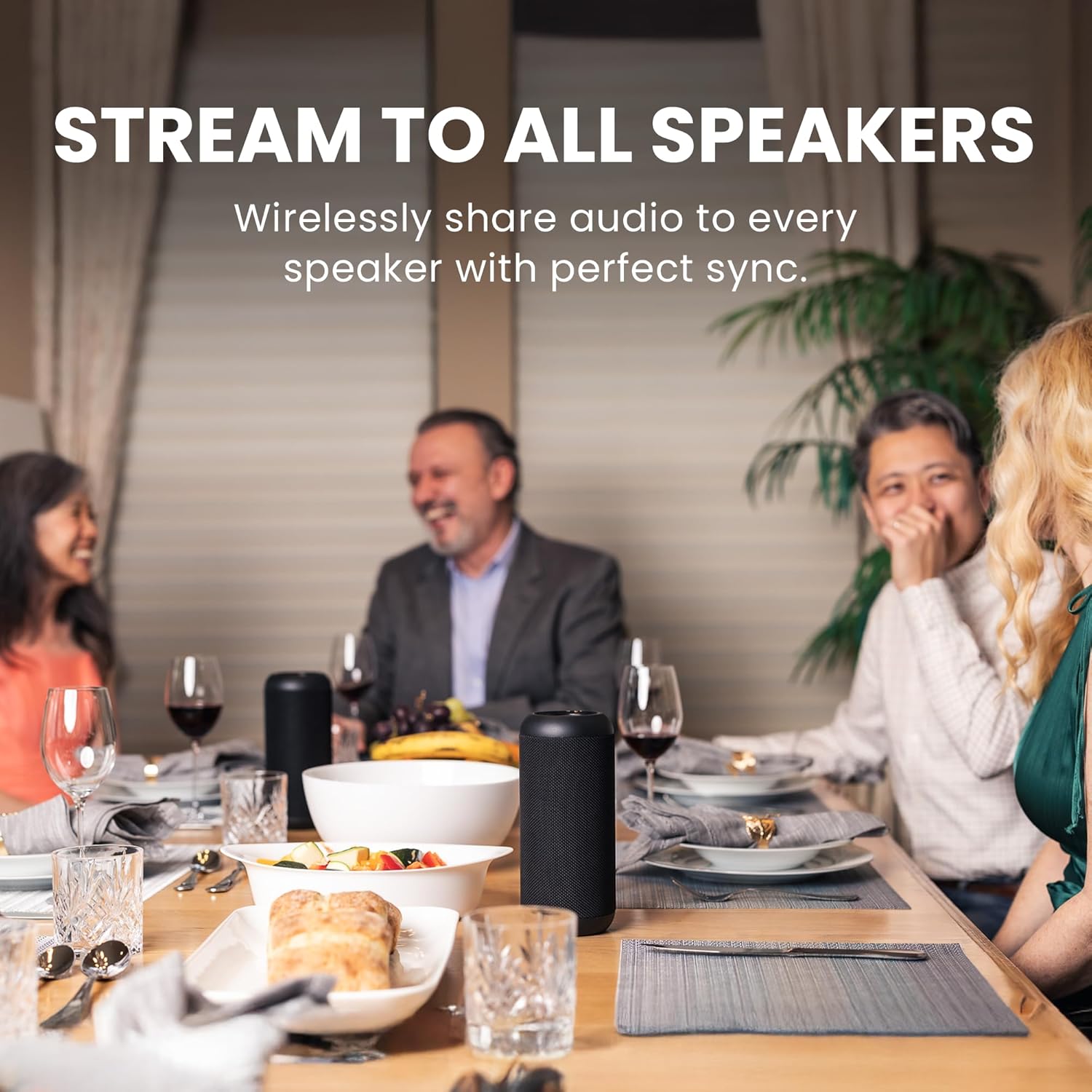 Avantree Harmony 2 Multi-Room Wireless Speaker System with Bluetooth & Wired Inputs