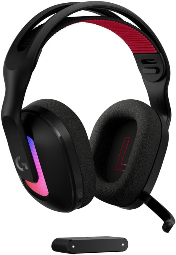 Logitech G Astro A20 X Lightspeed Wireless Gaming Headset for PS5, Xbox, Switch, PC with 2 Systems PLAYSYNC Audio, Bluetooth, LIGHTSYNC RGB and 48 kHz Boom Microphone - Black