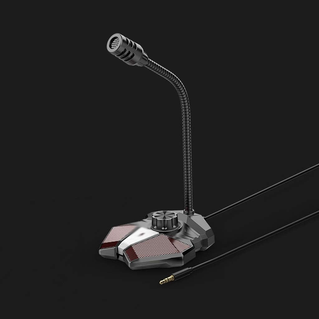 Computer USB Microphone 3.5mm AUX Output Noise Reduction Phone Call Conference HD Omnidirectional Condenser Microphone (Color : Style 2) (Style 1)