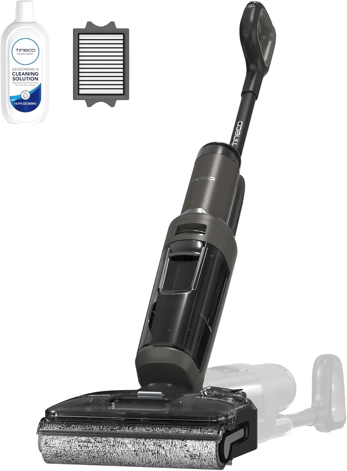 Tineco Floor ONE i6 Stretch Wet Dry Vacuum Cleaner, Vacuum & Mop All in One, 20kpa Powerful Suction, Up to 40 Minutes Runtime, 180° Lay-Flat, Anti-Tangle Design, Full-Path Self-Cleaning&185℉ Flashdry