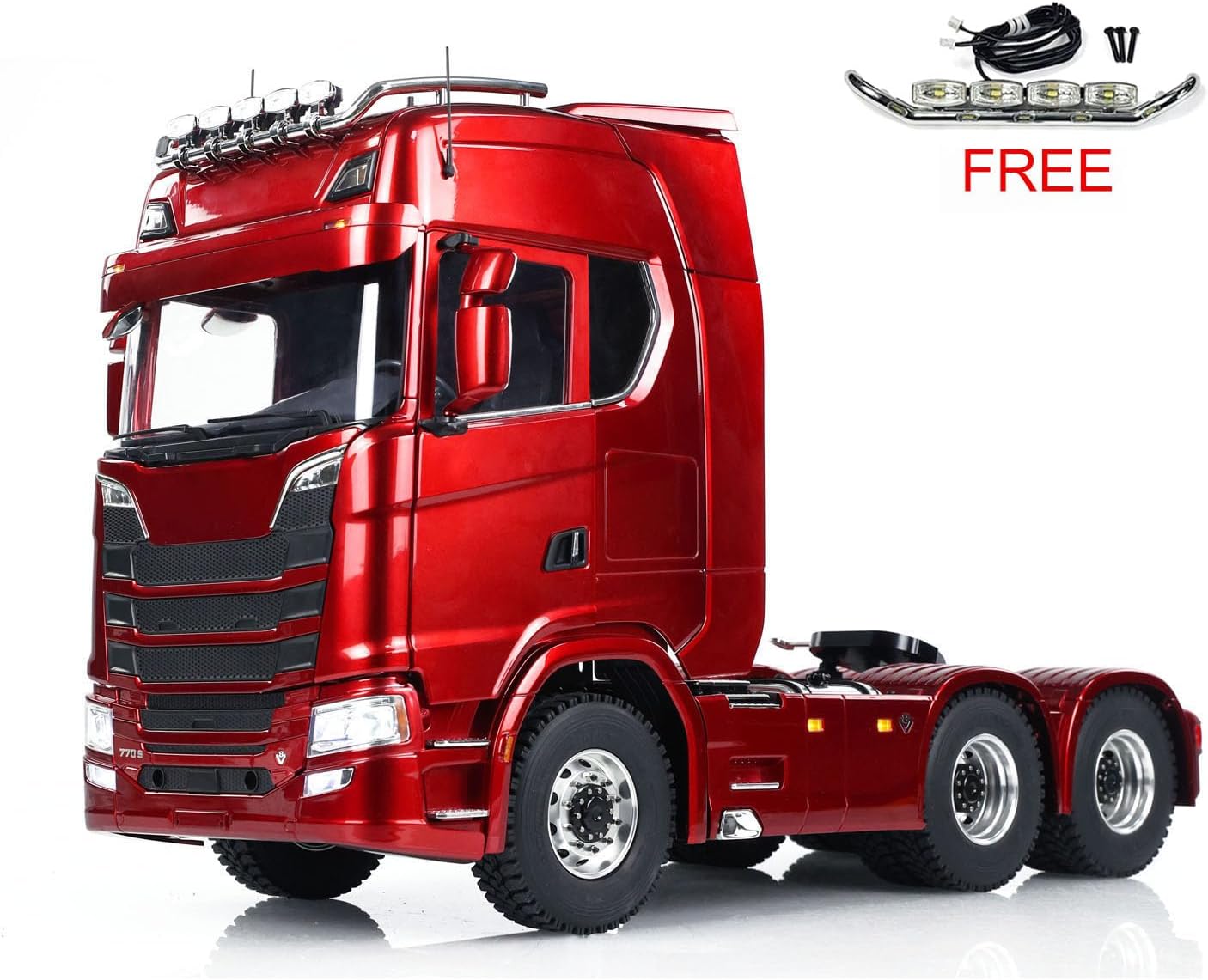 TOUCAN RC HOBBY 6x6 RC Tractor Truck 1/14 Remote Control Car Model CNC Differential Lock Axles