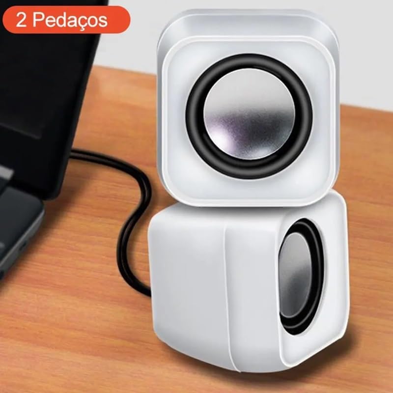 2 PCS Laptop Desktop Computer Mini Audio Wired Speaker Multimedia Subwoofer(E)