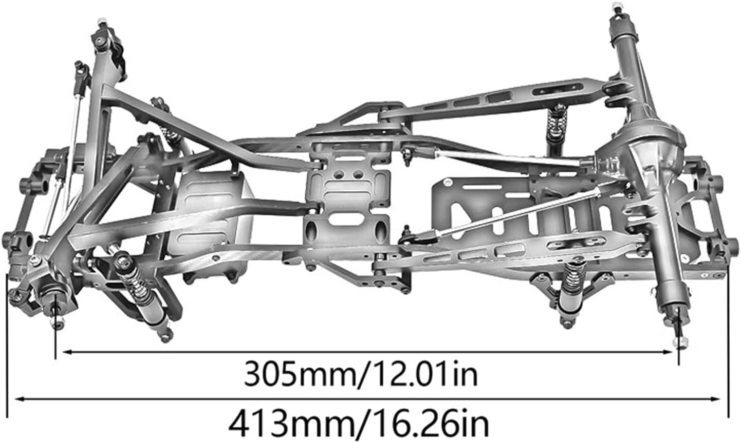 RC Cars Crawler Parts Compatible with Axial for SCX10 I II III for TRX4 for Capra Twin I-Beam 2WD Suspension Conversion for Chassis Kit 1/10 RC Crawler