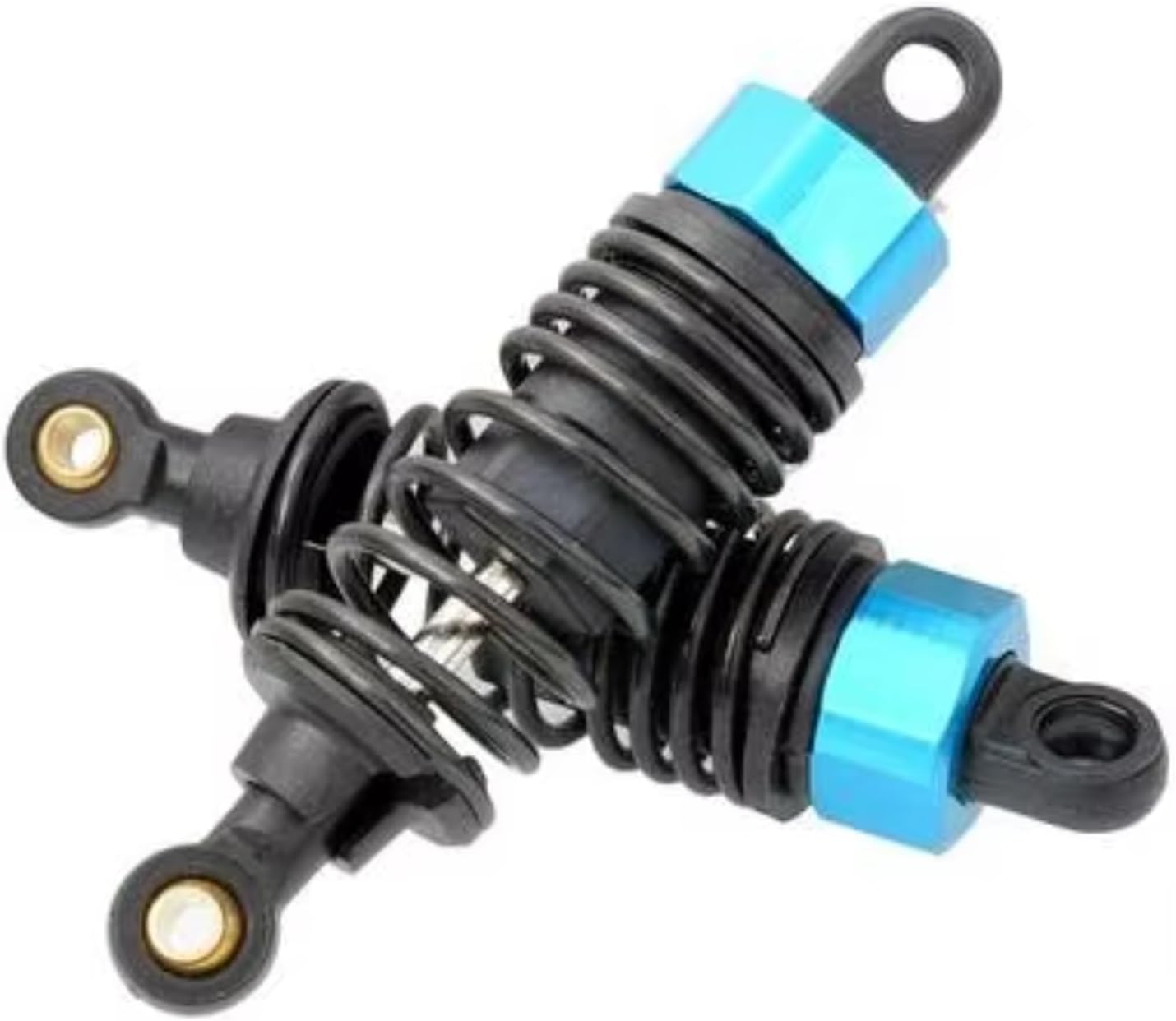 Rc Special Shock Absorber For HSP 94123 94103 94122 94102 02002 1/10 2PCS 70MM Metal Shock Absorber RC Car Tracked Vehicle Parts Accessories Upgrade Replace Use(Blue)