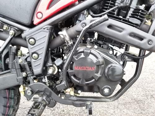 HHH 250cc Motorcycle Model RPS Magician 250cc Dual Sports Enduro 5 Speed Adult 250cc Scooter Motorcycle Street Bike (Black)