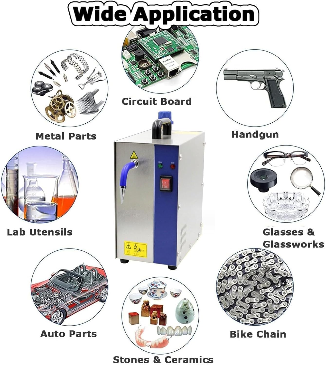 BGHJIKGFS Jewelry Steam Cleaner Professional, Stainless Steel Jewelry Steamer Jewelry Steam Cleaner, 2200W 4L Electrical Steam