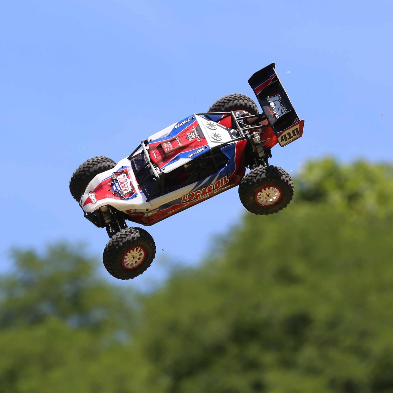 Losi 1/10 Tenacity DB Pro 4 Wheel Drive Desert Buggy Brushless RTR Battery and Charger Not Included with Smart Lucas Oil LOS03027V2T1