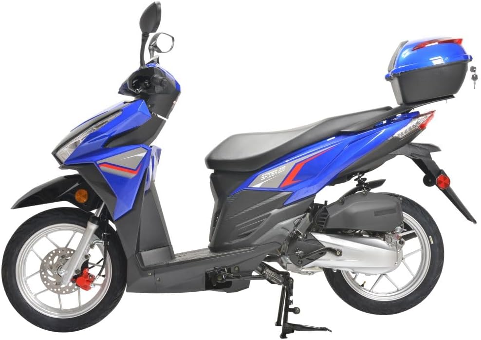 HHH Spider 200 Scooter EFI Fuel Injected Street Legal Scooter with 14