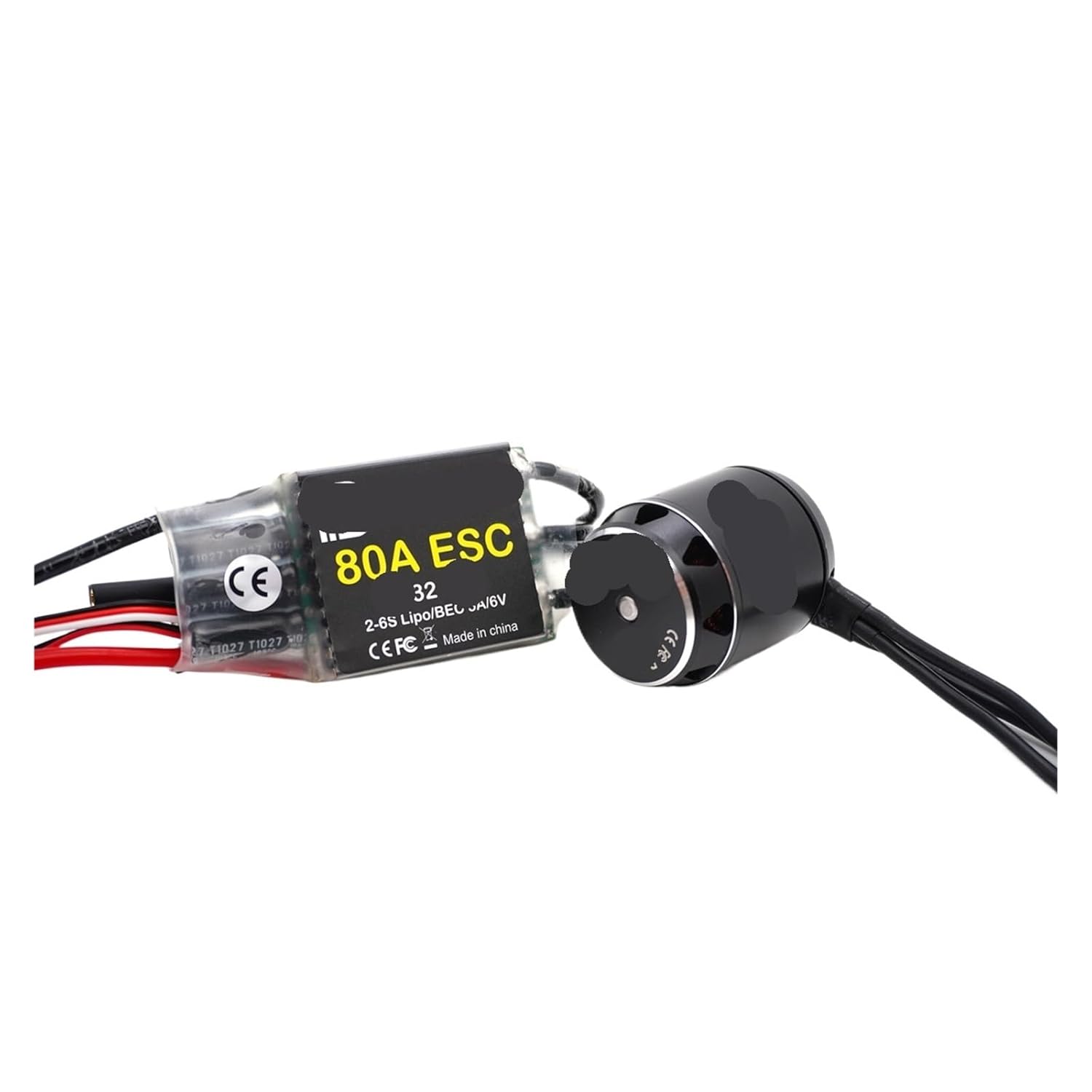 3642 Outer Rotor brushless Motor AM32 80A ESC Combination Set(3642-2150KV 80A)