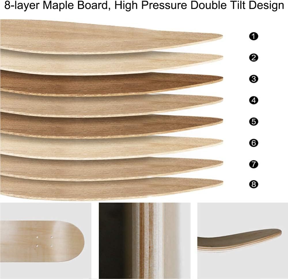 Skateboard Double Kick 8 Layers Decks 31