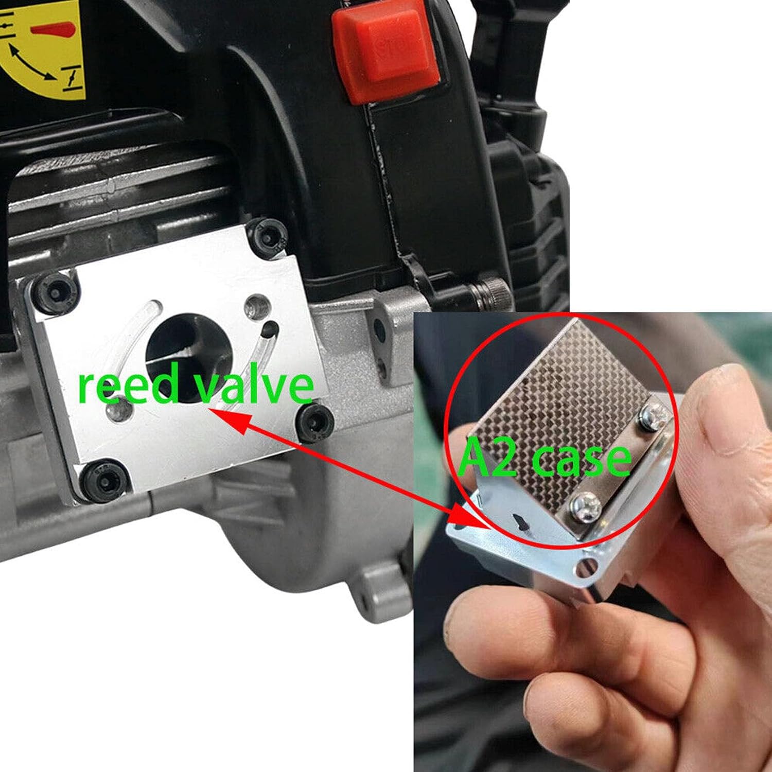 FLMLF 1/5 Remote Control 29CC 9.5HP Reed Case Engines for 1/5 HPI KM ROVAN Baja LT FG QL FID MCD DBXL GoPed RedCat Rc Parts (29CC PRO)