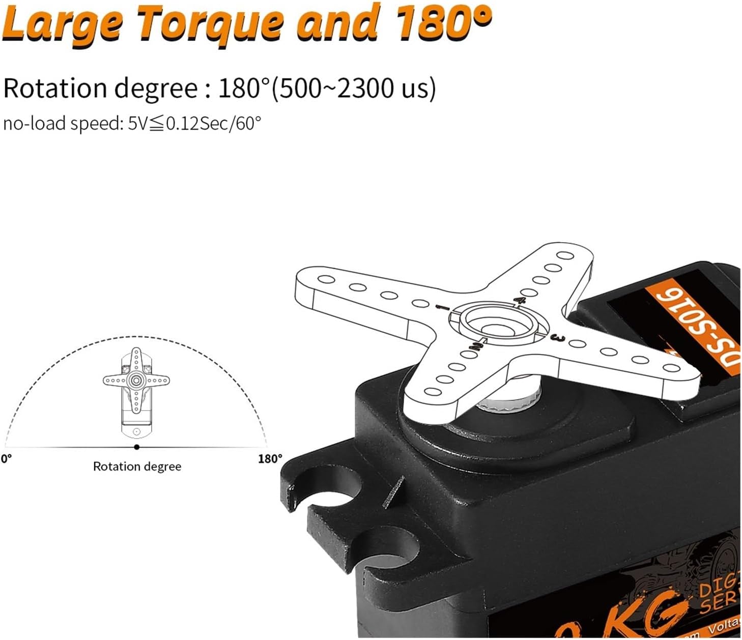 1/5/10/20pcs 2kg Digital Servo 4.8-6V for 1/12 FY-01 FY-02 FY-03 Steering Parts Accessories(20pcs)