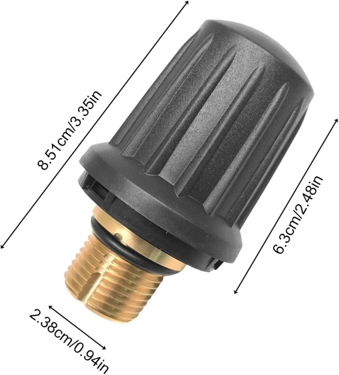 Steam Cleaner Brass Safe Valve Tank Cap Vacuum Cleaner Valve Tank Lid SC1 SC2 CTK10 SC2D Vacuum Cleaner Replacement Cap(3pcs)