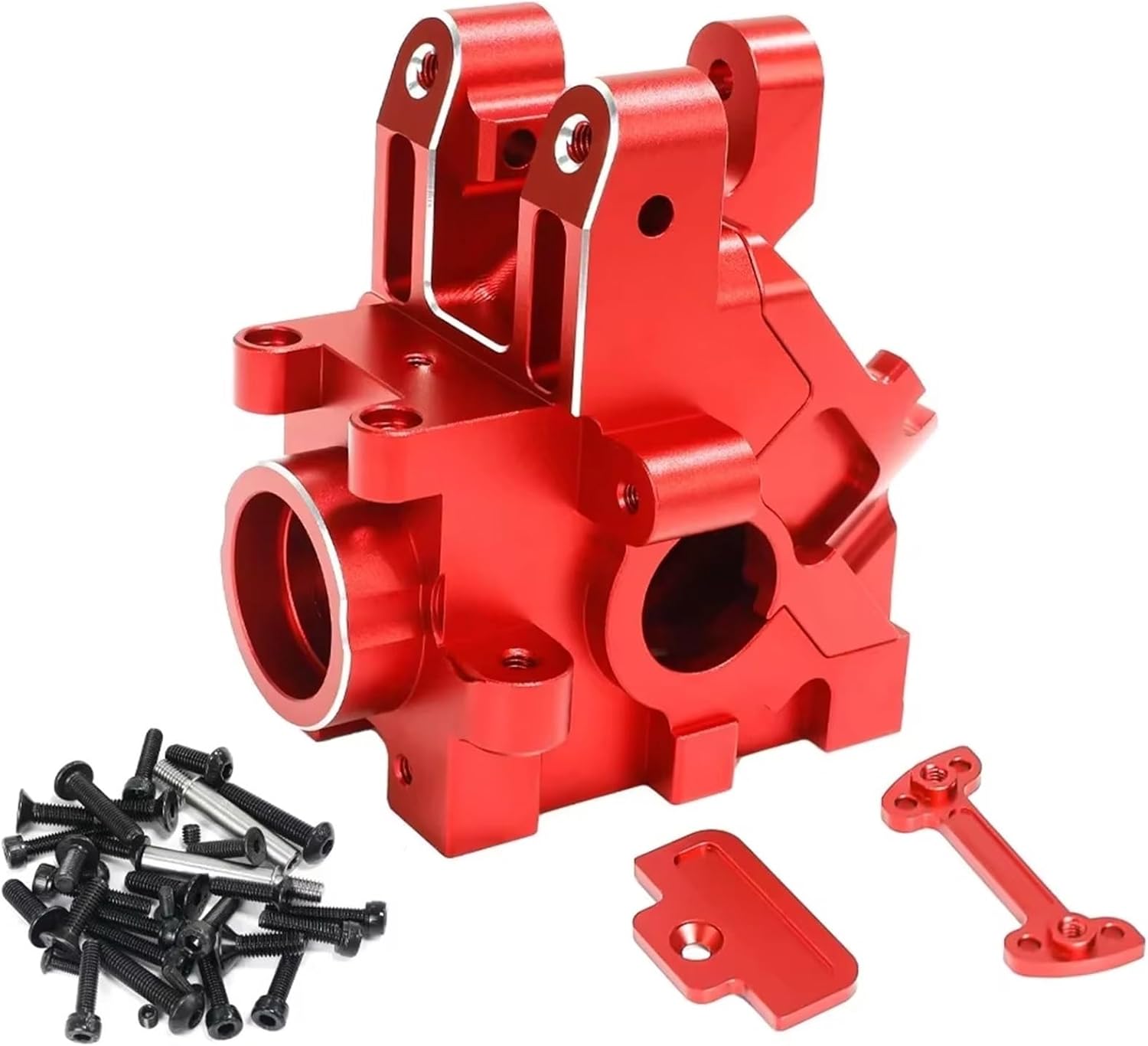 Compatible with Arrma for KRATON 8S for Outcast 8S 1/5 RC Car Upgrade Parts Accessories Metal Front Rear Gearbox Case Housing RC Car Accessories Spare(Red)