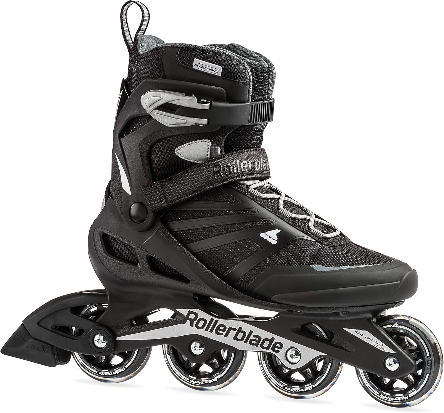 Rollerblade Zetrablade Men's Adult Fitness Inline Skate, Black and Silver, Performance Inline Skates,US Men's 11 & Zetrablade Men's Adult Fitness Inline Skate, Black and Silver