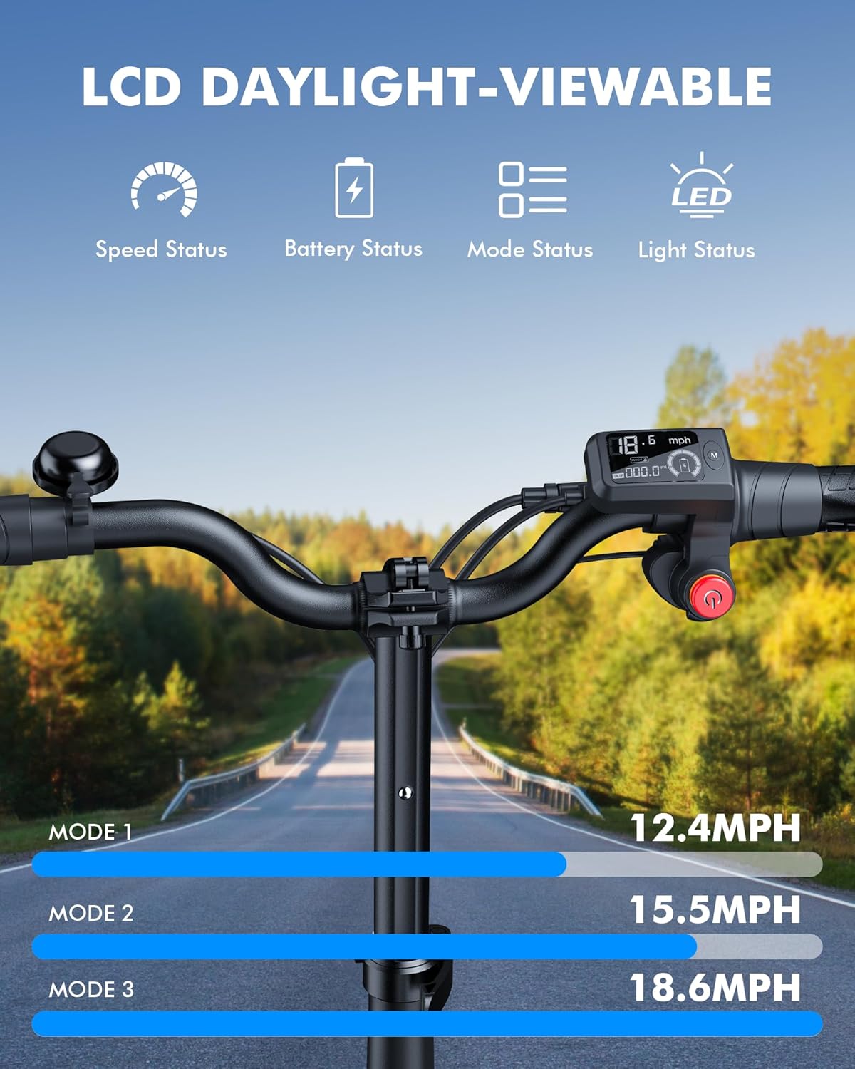 Gyroor C1 Plus Electric Scooter for Adults with Seat & Pet Basket - 30 Miles Range 650W Motor 48V 13.5Ah Battery 18.6MPH 14