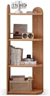 Bookshelf Solid Wood Bookshelf Modern Simple Oak Floor-Standing Storage Rack Small Apartment Home Study Bookcase Corner Bookshelf