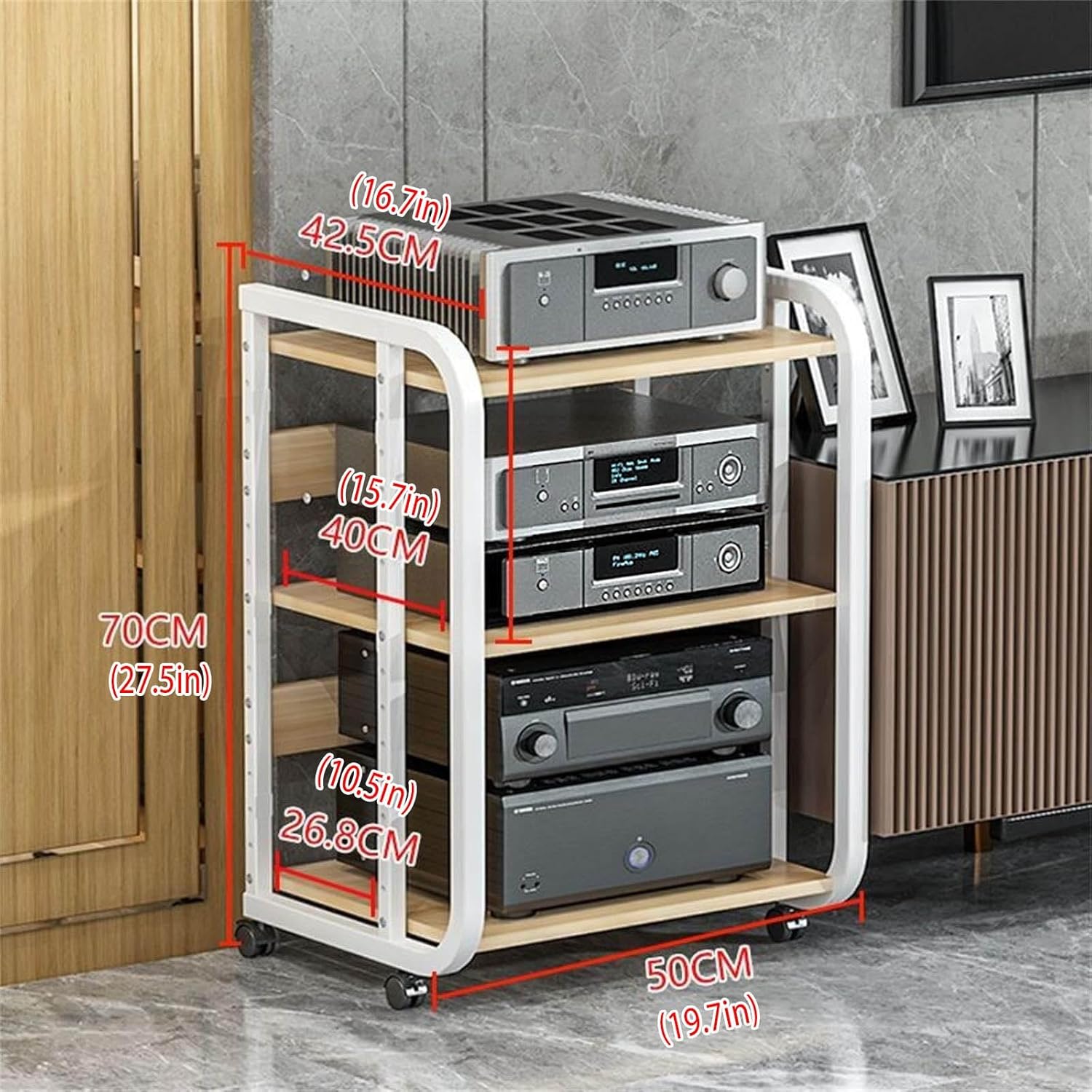 XDOPIRRS 3/4/5 Tier Home Stereo Rack