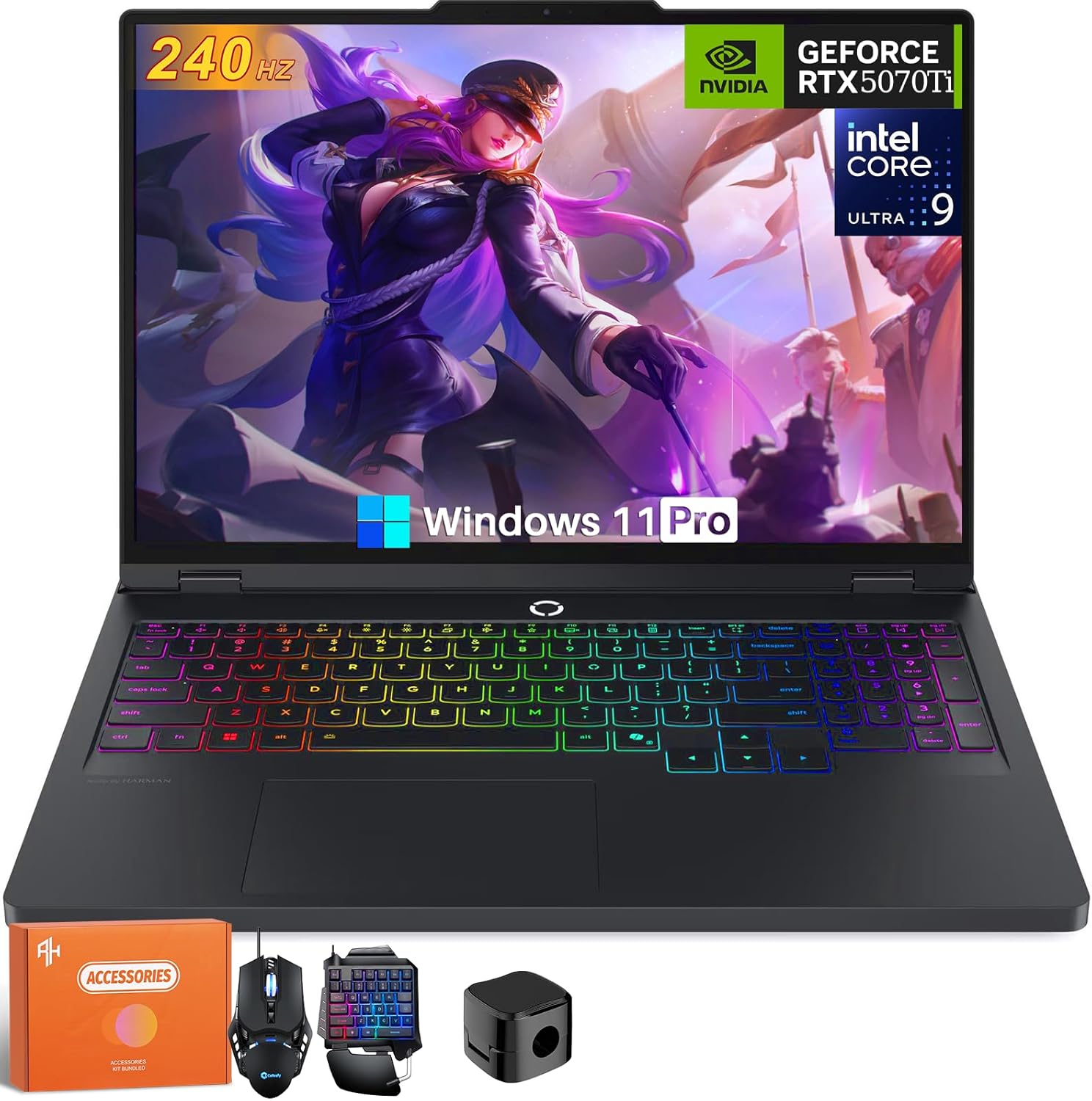 Lenovo Legion Pro 5i Gaming Laptop, GeForce RTX 5070Ti 12GB GDRR7, 16