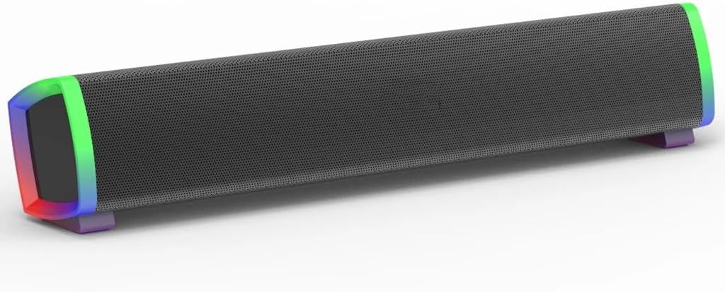 JSEIAJB RGB Computer Speaker Full-Rang Speakers TF Card AUX Input for PC Laptop Phone