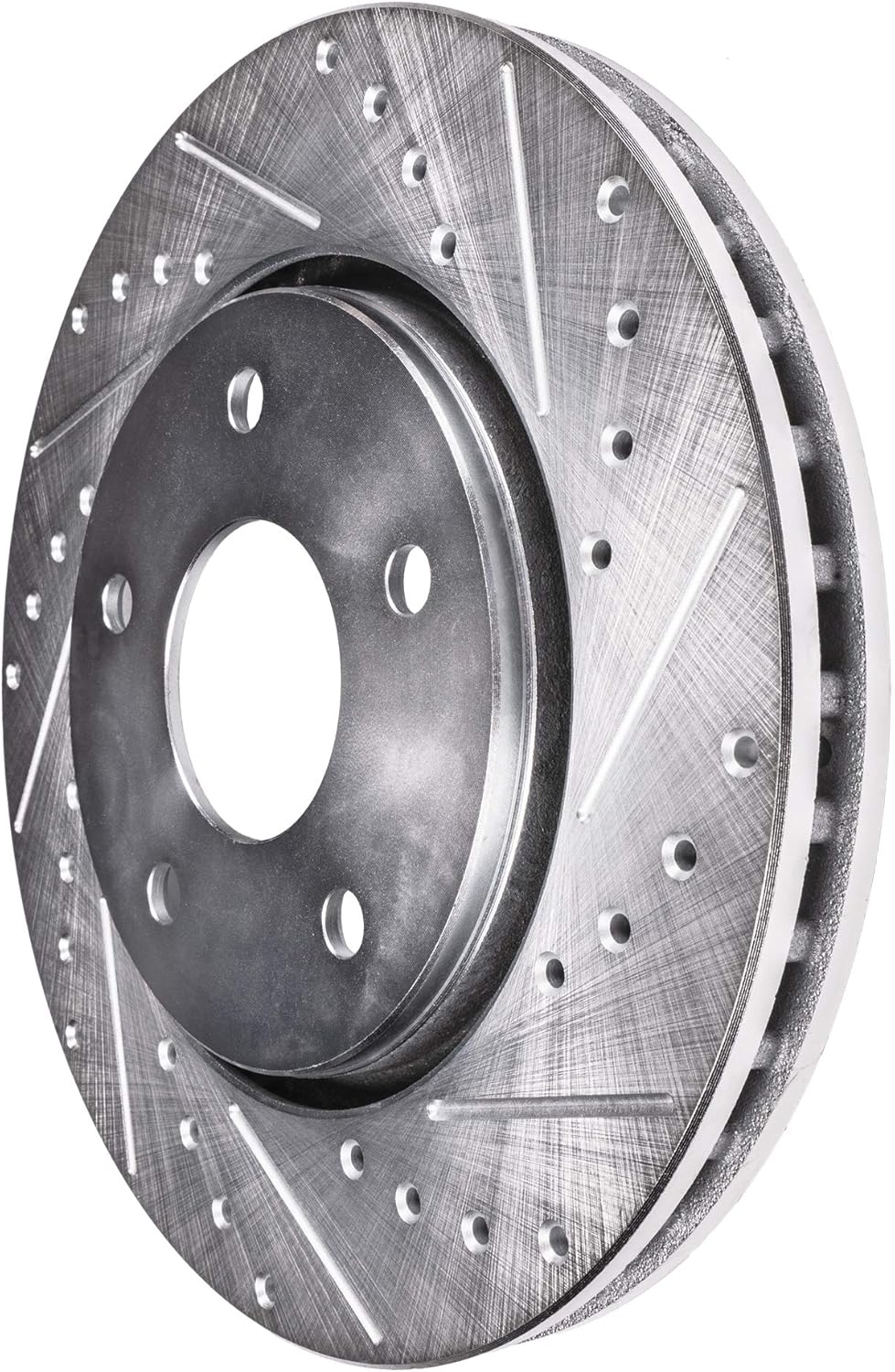 Detroit Axle - Brake Rotors for INFINITI G37 Q60 Nissan 370Z Drilled & Slotted Disc Brake Rotors Replacement : 13.98