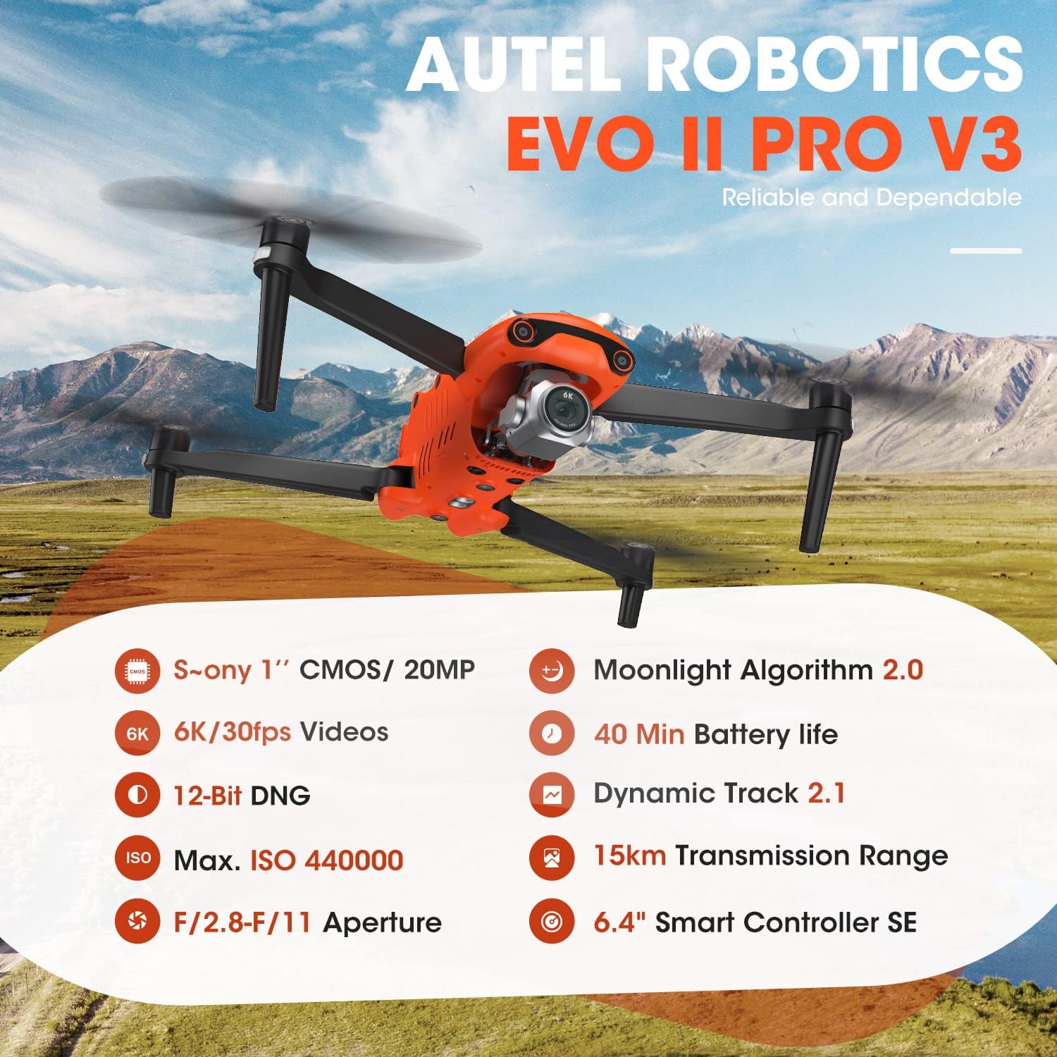 Autel Robotics EVO 2 Pro V3: Son-y 1