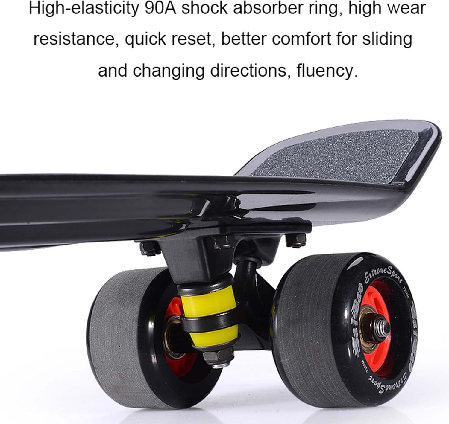 Complete Skateboard for Kids Teens Adults, 7 Layer Maple Double Kick Deck Concave Cruiser Trick Skateboards, Professional Standard Skateboard
