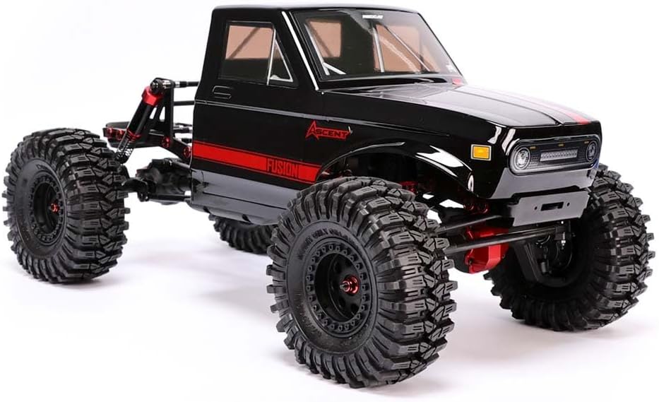 Redcat Ascent Fusion 1:10 Scale RC Rock Crawler, Brushless Motor, 4WD, Carbon Fiber Frame, Black