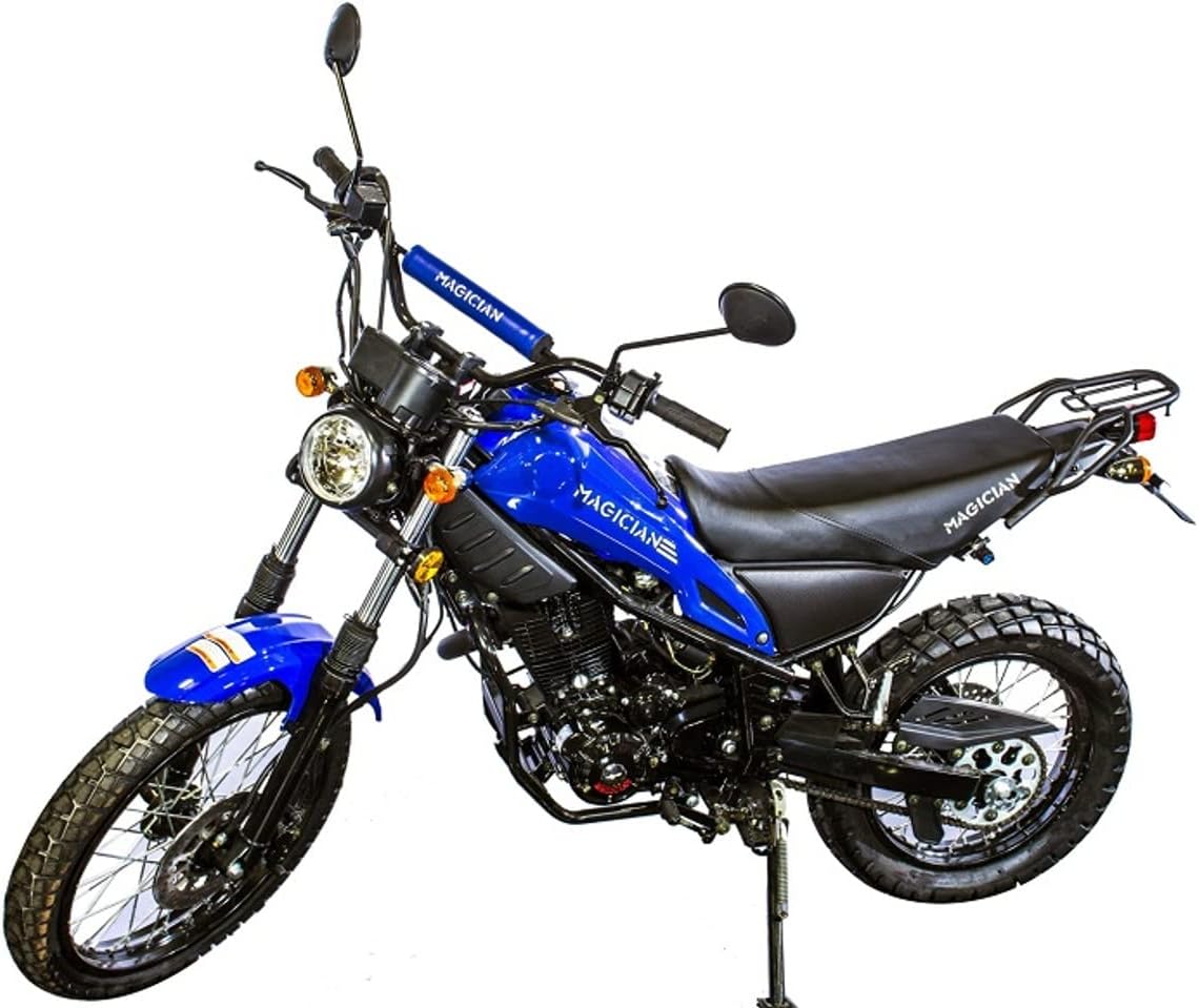 HHH 250cc Motorcycle Model RPS Magician 250cc Dual Sports Enduro 5 Speed Adult 250cc Scooter Motorcycle Street Bike (Black)